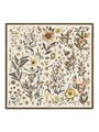 Loro Piana Шелковый твиловый платок Enciclopedia Del Lino, 100% шелк, размер 90x90 см, с цветочным узором 11021983