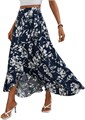 Летняя длинная юбка в стиле бохо с цветочным принтом и высокой талией от Milumia 11301364