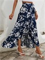 Летняя длинная юбка в стиле бохо с цветочным принтом и высокой талией от Milumia 11301364