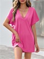 Женское пляжное платье-комбинезон Fisoew с глубоким V-образным вырезом и короткими рукавами из полиэстера, хлопка и эластана 11250853