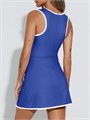 Спортивное платье Fisoew для тренировок с встроенным бюстгальтером и карманами, без рукавов, мини-платье 11297304