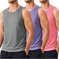 Мужские быстросохнущие майки Pinspark без рукавов, комплект из 3 штук для фитнеса и бодибилдинга 11261626