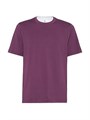 Футболка из 100% хлопка Brunello Cucinelli с круглым вырезом и эффектом многослойности, производство Италия 11015598
