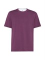 Футболка из 100% хлопка Brunello Cucinelli с круглым вырезом и эффектом многослойности, производство Италия 11015598