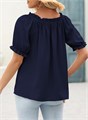 Женская блузка Evaless с открытыми плечами и короткими рукавами из 100% полиэстера, стильный повседневный топ 10023255