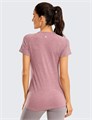Женская спортивная быстро сохнущая и дышащая футболка Crz Yoga Seamless с коротким рукавом для тренировок 11293123