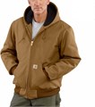 Мужская утеплённая фланелевая куртка Carhartt с капюшоном, 100% хлопок 11258338