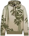 A|X Armani Exchange Мужское худи Armani Exchange с пальмовым принтом и крупным логотипом, размер XX-Large 11267441
