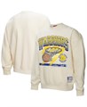 Кремовый женский лонгслив-худи Golden State Warriors Brush Bucket от Mitchell &amp, Ness для истинных фанатов 11030161