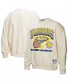 Кремовый женский лонгслив-худи Golden State Warriors Brush Bucket от Mitchell &amp, Ness для истинных фанатов 11030161