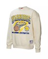 Кремовый женский лонгслив-худи Golden State Warriors Brush Bucket от Mitchell &amp, Ness для истинных фанатов 11030161