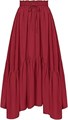 Макси-юбка Scarlet Darkness с высокой талией в стиле Ренессанс, 70% вискоза и 30% лиоцелл, с карманами 11243148
