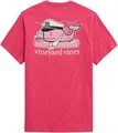 Мужская классическая футболка Vineyard Vines Lobster Bake с коротким рукавом и карманом, 100% хлопок 11247797
