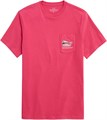 Мужская классическая футболка Vineyard Vines Lobster Bake с коротким рукавом и карманом, 100% хлопок 11247797