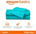 Amazon Basics Комплект детского постельного белья из мягкой лёгкой микрофибры, 3 предмета, двуспальный, яркий аквамарин 11263622