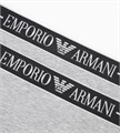 Бразильские трусики Emporio Armani из мягкого хлопка с эластаном, 2 штуки, низкая посадка 11252366