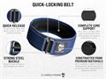 Gymreapers Нейлоновый ремень для тяжёлой атлетики с быстрой системой фиксации, шириной 10 см, поддержка спины 11246249
