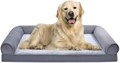 Amazon Basics Диванная кровать для собак с мягким основанием и съемным чехлом, 76 x 51 см, серый цвет 11281413