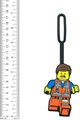 Силиконовый багажный брелок с Эмметом из мультфильма LEGO 2, 100% силикон, размер 18 x 6 см 11275159