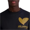 Мужская футболка KARL LAGERFELD с коротким рукавом и графическим дизайном, 100% хлопок 11293397