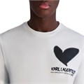 Мужская футболка KARL LAGERFELD с коротким рукавом и графическим дизайном, 100% хлопок 11293397