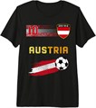 Into The Am Премиальная футболка с флагом Австрии для истинных любителей австрийского наследия, 50% полиэстер, 25% хлопок, 25% рейон 11289409