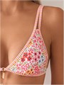 Купальник-бикини SweatyRocks с цветочным принтом, 82% полиэстера, 18% эластана, регулируемыми бретелями 11310076