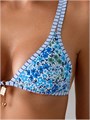 Купальник-бикини SweatyRocks с цветочным принтом, 82% полиэстера, 18% эластана, регулируемыми бретелями 11310076