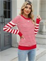 Женский трикотажный лонгслив Lomon с полосатым цветным блоком, осенний свитер с длинным рукавом 11244226