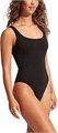 Черный купальник Seafolly Eco Collective с квадратным вырезом, размер 8, из 87% переработанного нейлона 11301910