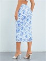 Юбка-миди Milumia с цветочным принтом и разрезом по подолу, в стиле бохо, высокая талия 11310114