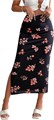 Юбка-миди Milumia с цветочным принтом и разрезом по подолу, в стиле бохо, высокая талия 11310114
