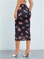 Юбка-миди Milumia с цветочным принтом и разрезом по подолу, в стиле бохо, высокая талия 11310114