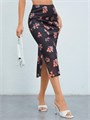 Юбка-миди Milumia с цветочным принтом и разрезом по подолу, в стиле бохо, высокая талия 11310114