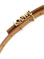 Loewe Кожаный ремень с вертикальным логотипом и золотистой пряжкой, ширина 1.25 см 11023395