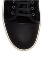 Lanvin кроссовки из кожи и замши DBB1 с резиновой подошвой и шнуровкой 11023603