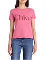 Футболка Chloe из 100% хлопка с логотипом, невероятно уютная, Италия 11025783