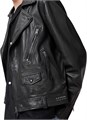 Кожаная мужская куртка Ronnet Biker из 100% ягнячьей кожи от AllSaints, только для химчистки 11262598