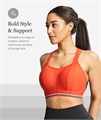 Женский спортбюстгальтер больших размеров без косточек Panache с регулируемыми бретелями и высокой влагоотводящей способностью 11274638