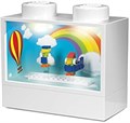 Iq Светильник с декоративной подсветкой LEGO 1x2 с игрушкой-птицей, смена цвета, включая 3 батарейки AAA, размеры 165x76x152 мм 11314134