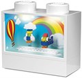Iq Светильник с декоративной подсветкой LEGO 1x2 с игрушкой-птицей, смена цвета, включая 3 батарейки AAA, размеры 165x76x152 мм 11314134