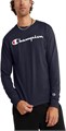 Мужской лонгслив Champion, классического кроя, 100% хлопок, с вышитым логотипом 11252802