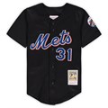 Молодёжный джерси с коротким рукавом Mitchell &amp, Ness New York Mets Cooperstown Collection, черное 10043157