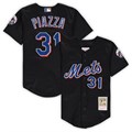 Молодёжный джерси с коротким рукавом Mitchell &amp, Ness New York Mets Cooperstown Collection, черное 10043157