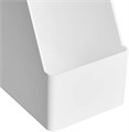 Amazon Basics Комплект из 12 подставок для журналов, белого цвета, из прочного пластика, экономия места, для стола или шкафа 11296734