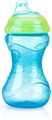 Детский поильник Nuby Click-it No-Spill с силиконовым носиком, 300 мл, для детей от 6 месяцев, с легкой ручкой, синий 11250284