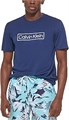 Мужская легкая футболка Calvin Klein с короткими рукавами и защитой UPF 40+, быстро сохнущая 11264663