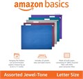 Amazon Basics Подвесные картонные папки размером Letter, цвет аквамарин, 25 штук, 8,5 на 11 дюймов 11245031