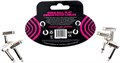 Комплект плоских патч-кабелей Ernie Ball 3x2, 15 см, прочные и компактные для педалей гитары 11263533