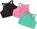 Комплект из 3 майек без рукавов с круглым вырезом и спортивной спинкой для девочек от Milumia 11299222